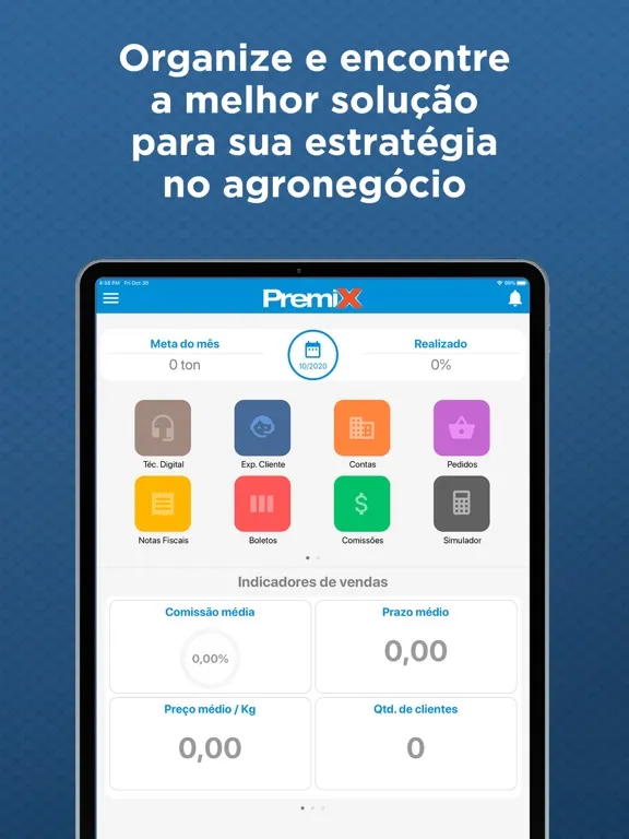 Ảnh chụp màn hình của Premix App iPad 