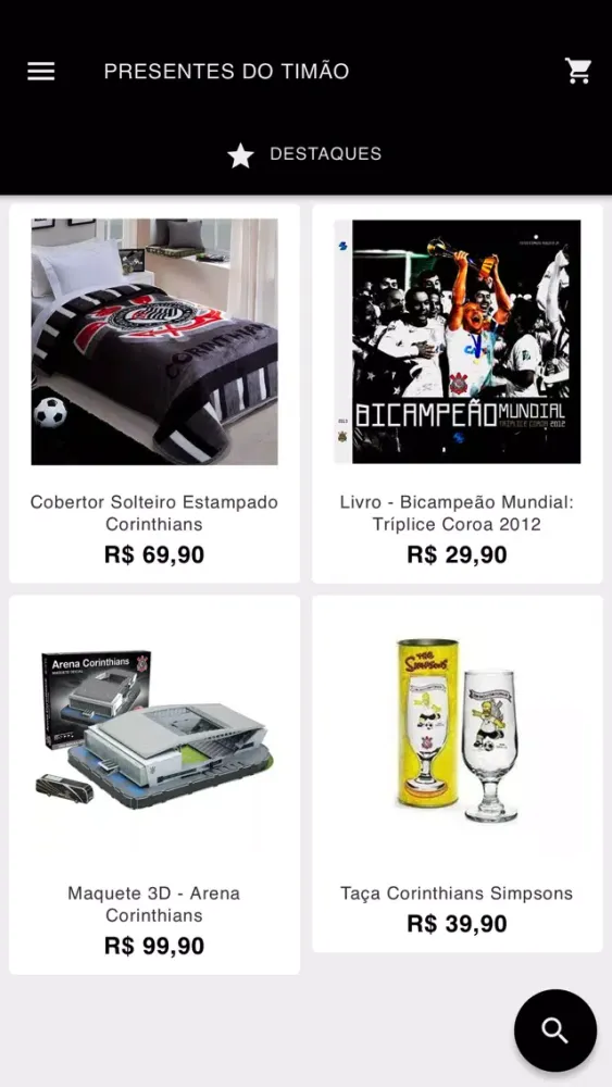 Zrzuty ekranu Presentes do Timão