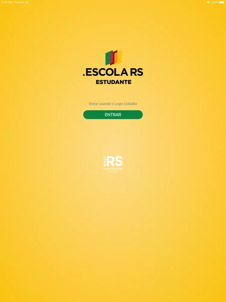 Capturas de pantalla de Escola RS - Estudante iPad 