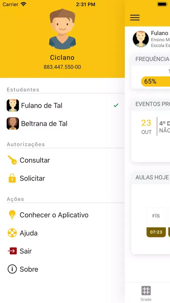Capturas de pantalla de Escola RS - Estudante