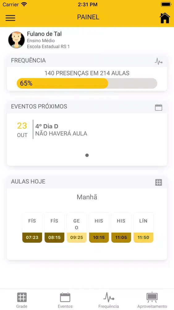 Capturas de pantalla de Escola RS - Estudante