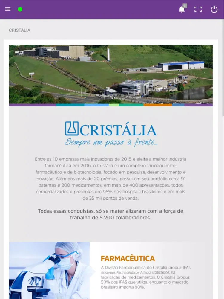Captures d'écran de Integra Cristália iPad 