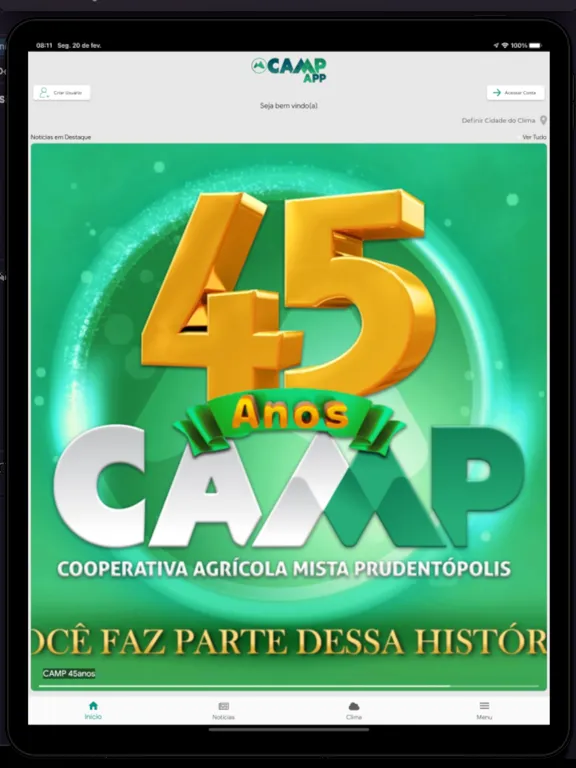 Tangkapan skrin COOP CAMP App iPad 