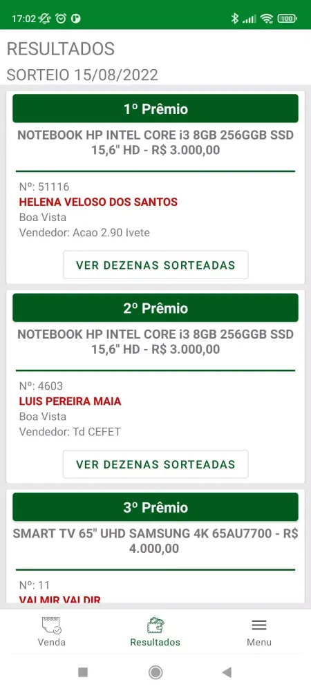 Rorai Cap - Vendedor Screenshots