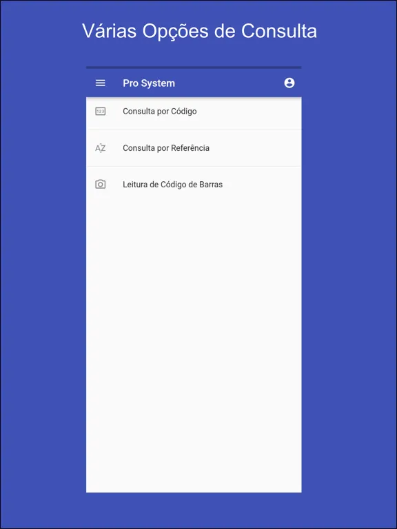 Tangkapan layar Consulta Produto iPad 