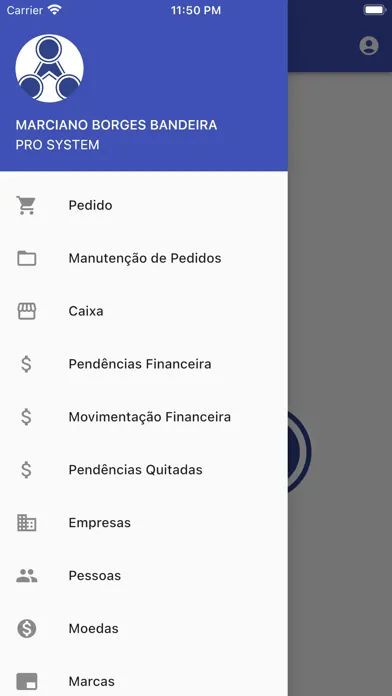 Capturas de tela do iProSystem