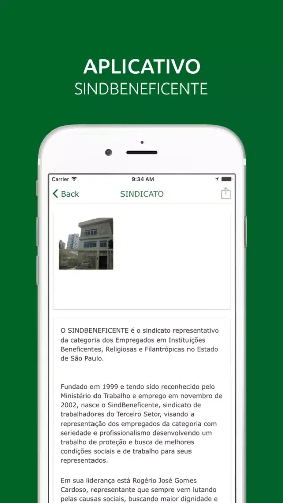 Ảnh chụp màn hình của SINDBENEFICENTE