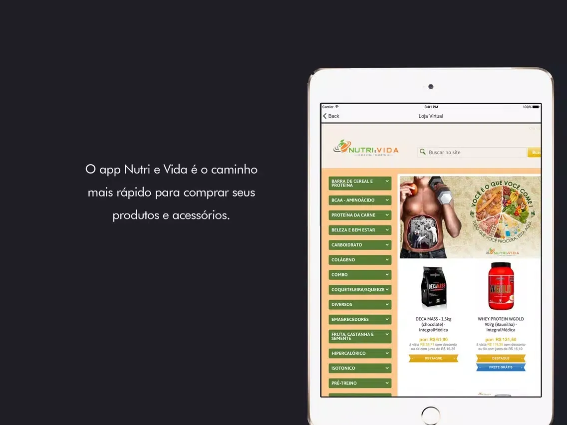Nutri e Vida iPad  سکرین شاٹس