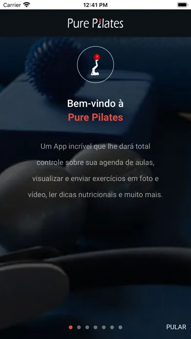 Capturas de tela do Pure Pilates