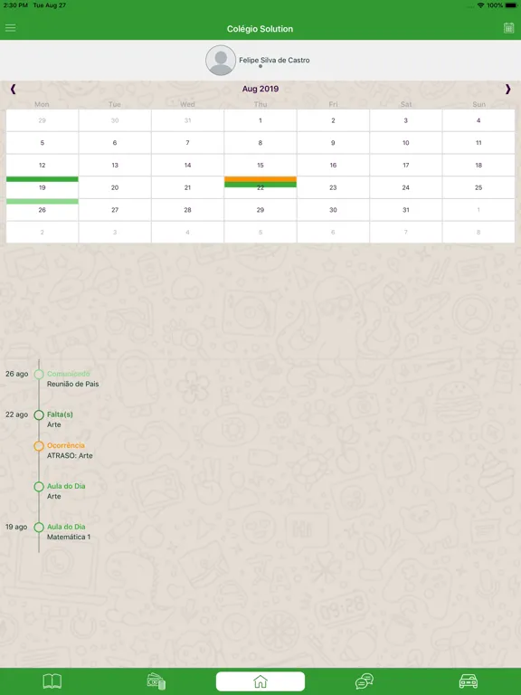 ภาพหน้าจอของ Escola Internacional Mobile iPad 