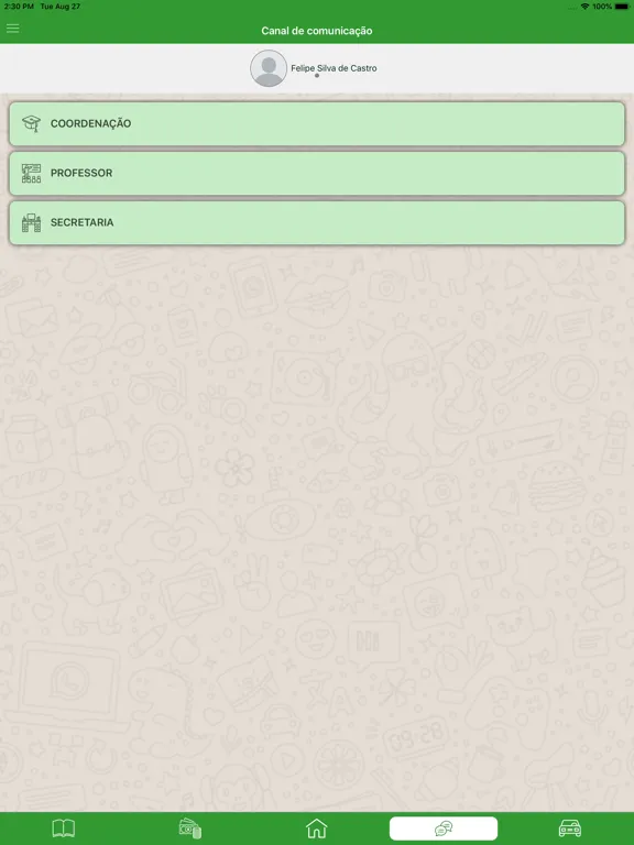 ภาพหน้าจอของ Escola Internacional Mobile iPad 