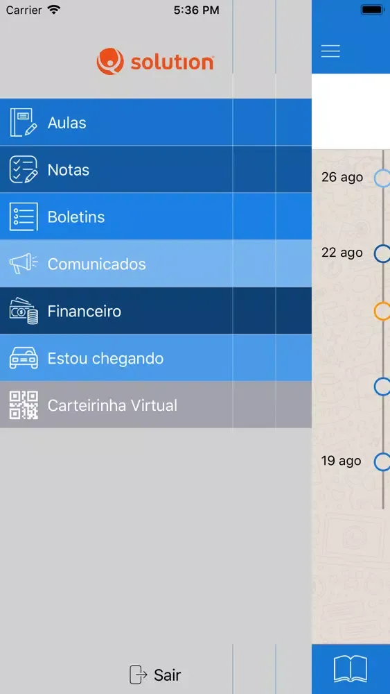 Ảnh chụp màn hình của Colegio Santa Clara Mobile