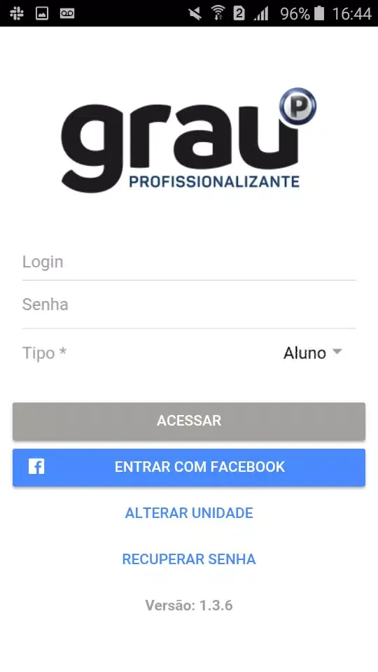 Tangkapan skrin Grau Profissionalizante