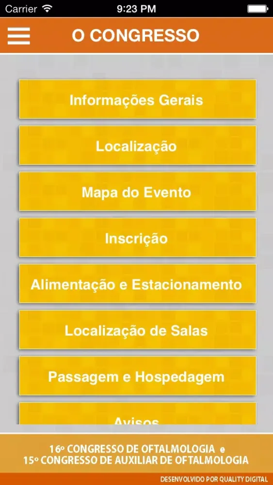 Congresso Oftalmologia USP應用截圖