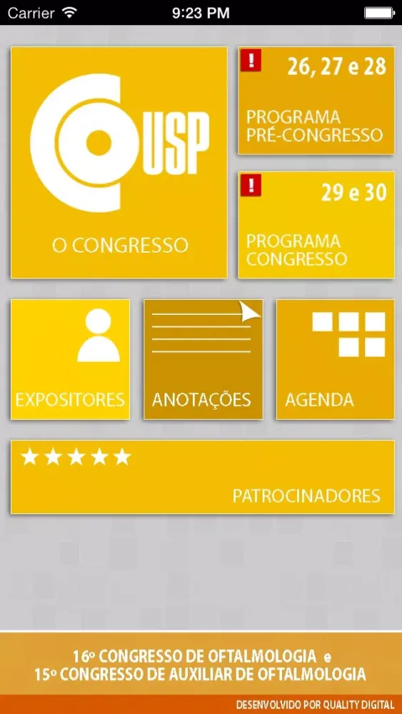 Congresso Oftalmologia USP應用截圖