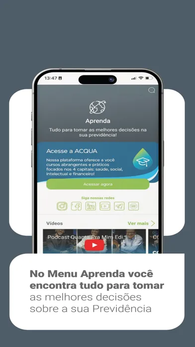 Tangkapan skrin Quanta Previdência Cooperativa