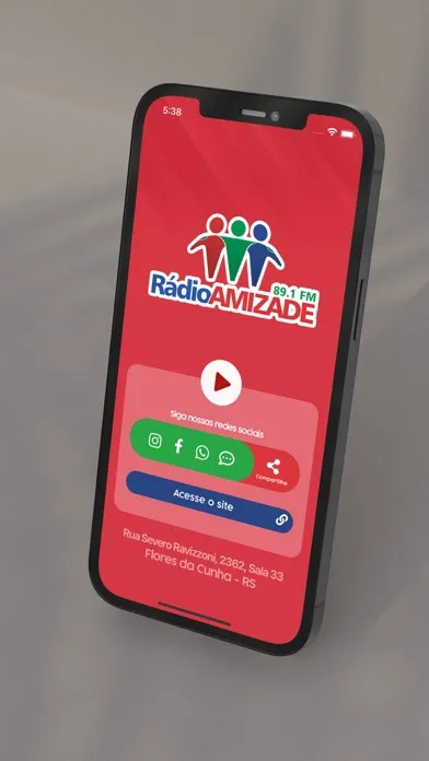 Capturas de pantalla de Rádio Amizade 89.1 FM