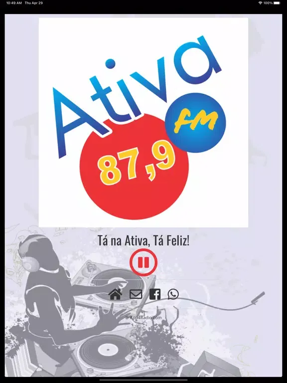 Rádio Ativa FM Ivaí iPad  Ekran Görüntüleri