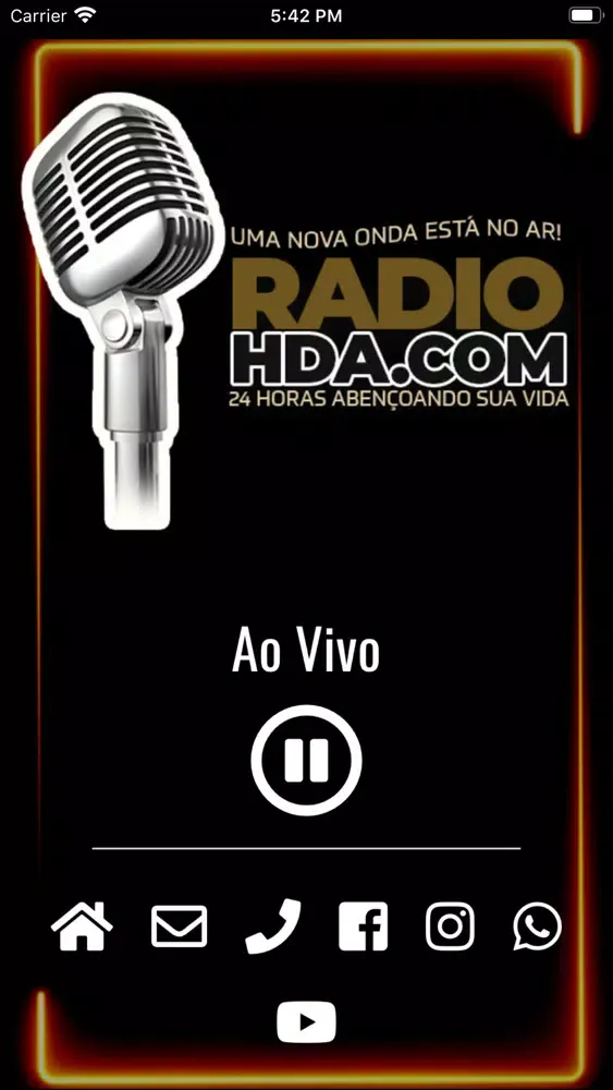 Tangkapan layar Rádio HDA.COM