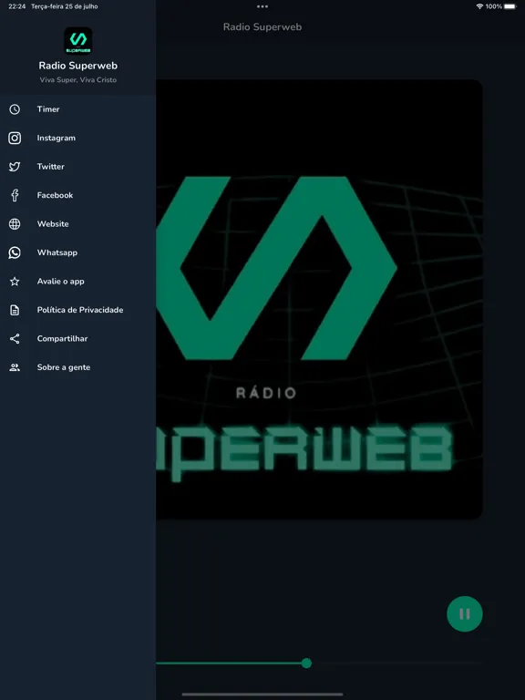 Captures d'écran de Rádio Super Web iPad 