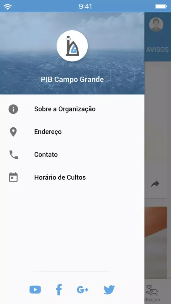 Capturas de tela do PIB Campo Grande