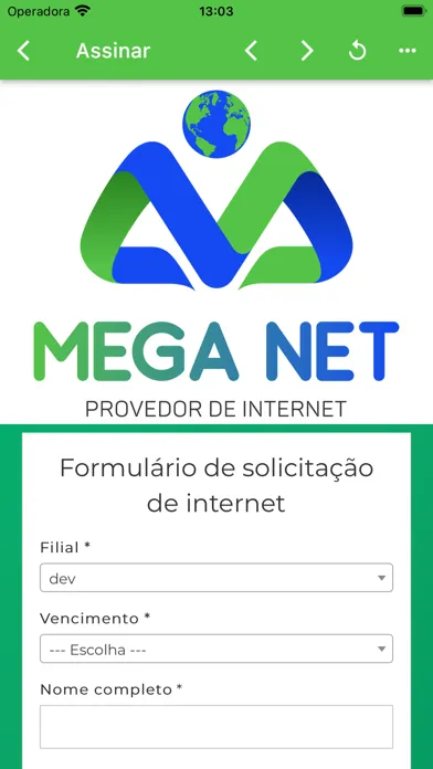 Capturas de pantalla de Meganet Provedor Internet