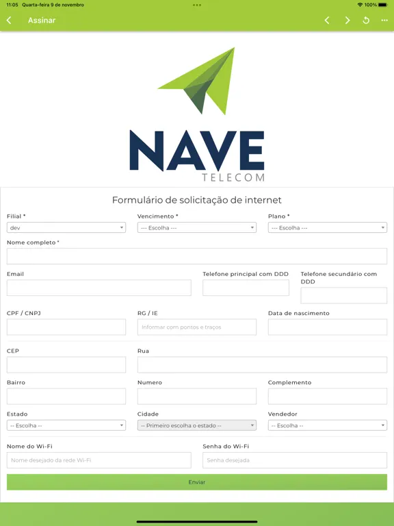 Nave Telecom iPad  Screenshots