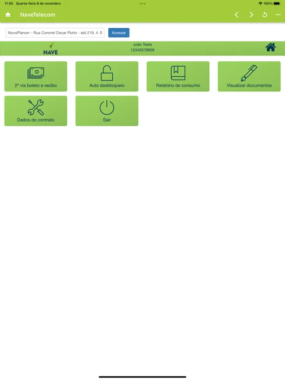 Nave Telecom iPad  Screenshots