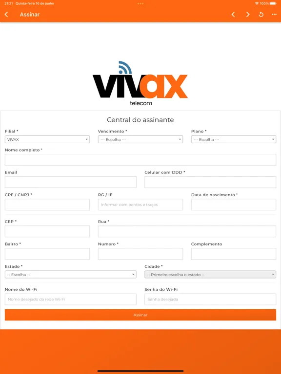 Vivax Telecom iPad  Screenshots