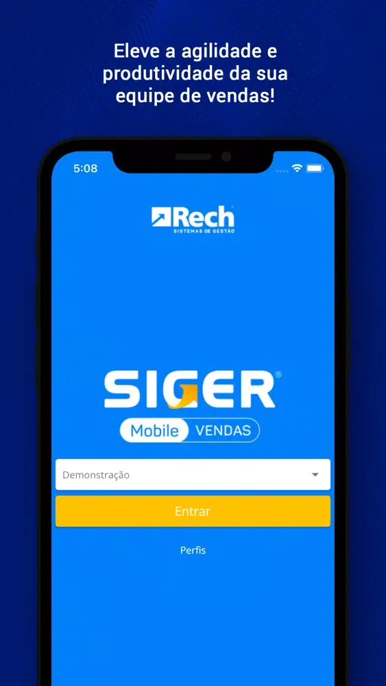 Ảnh chụp màn hình của SIGER Mobile Vendas