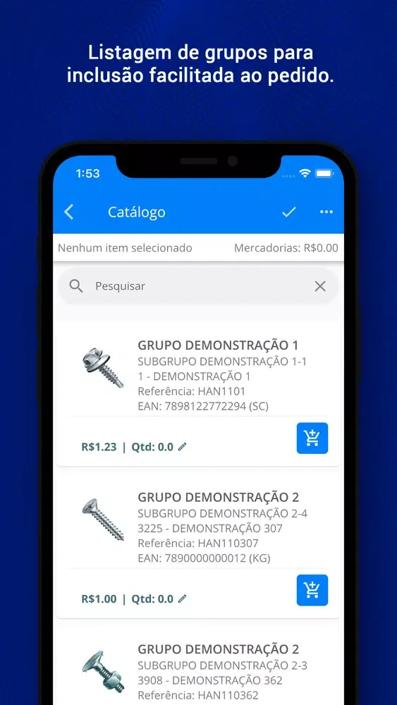 Ảnh chụp màn hình của SIGER Mobile Vendas