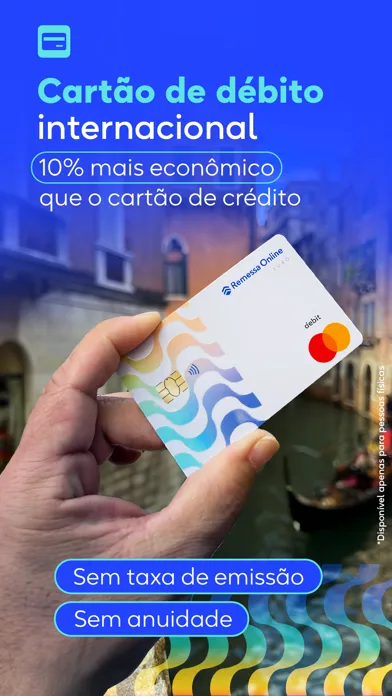 Tangkapan skrin Remessa Online: Conta Global