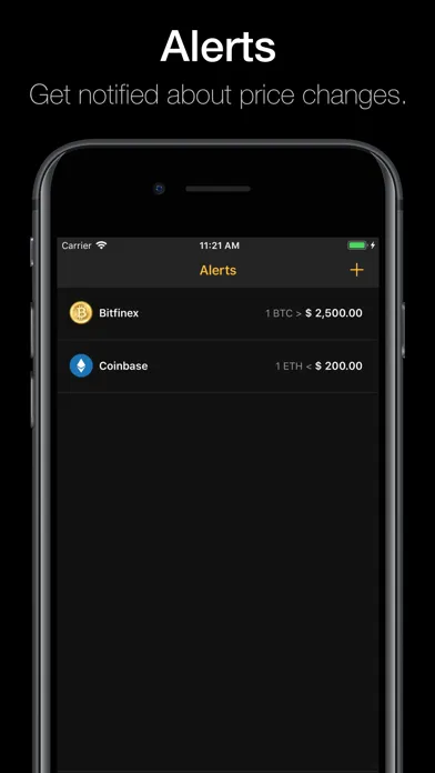 Captures d'écran de Bitcoin Price (BTC, LTC, ETH)