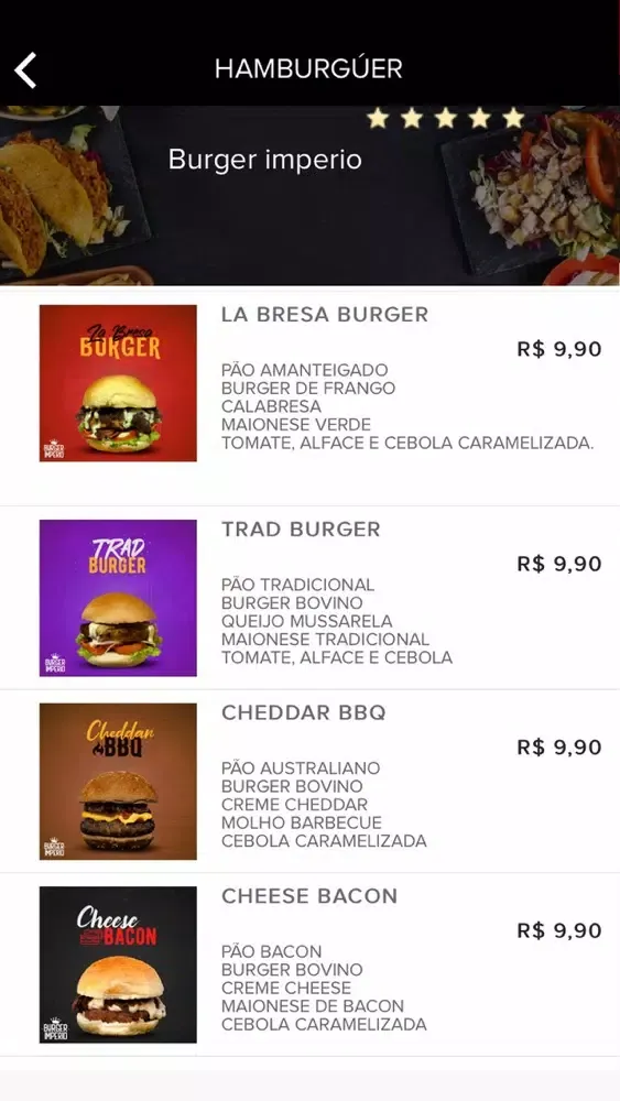 Zrzuty ekranu Burger Imperio