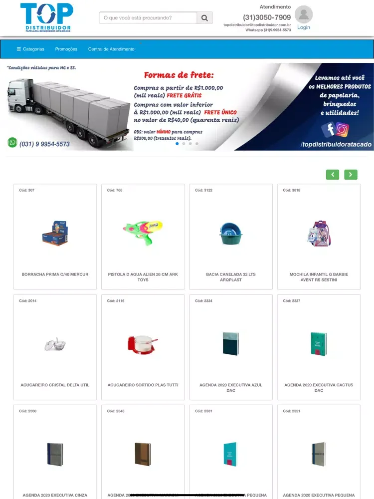 Loja Virtual Top Distribuidor iPad Screenshots