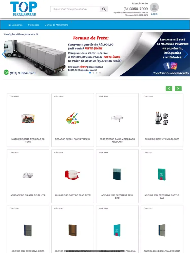 Loja Virtual Top Distribuidor iPad Screenshots