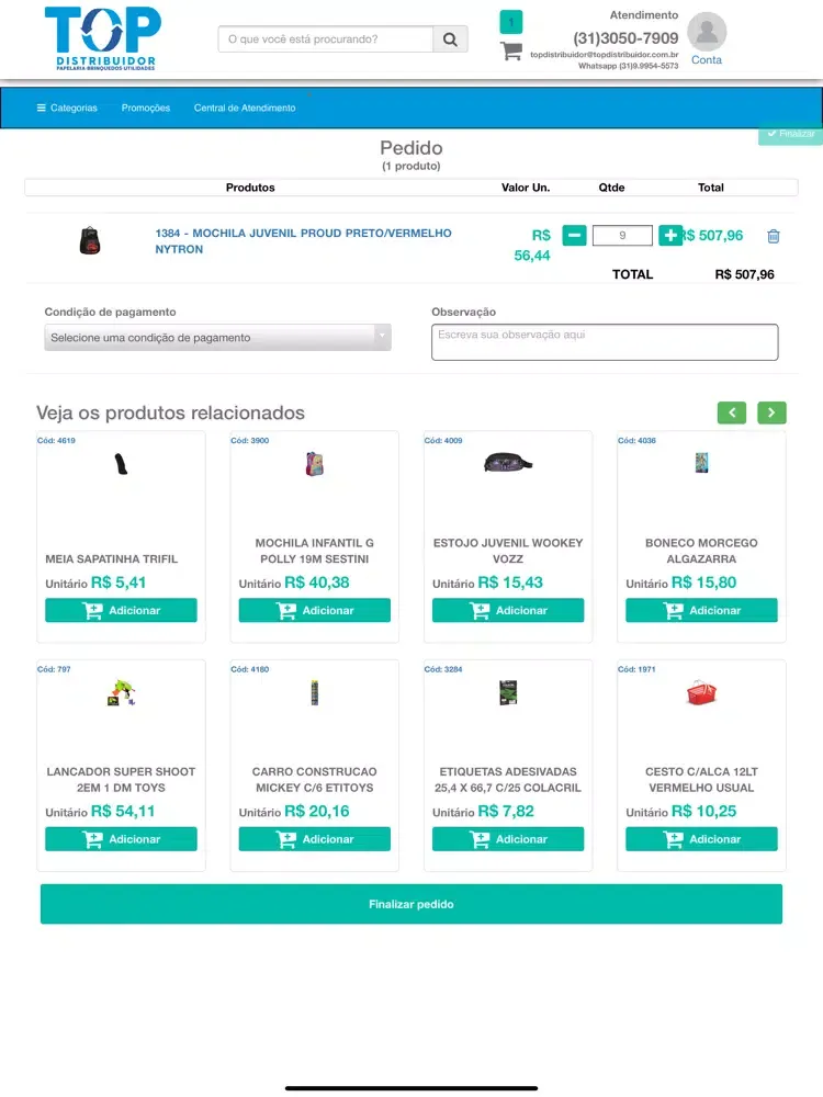 Loja Virtual Top Distribuidor iPad Screenshots