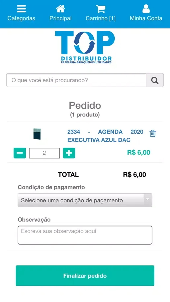 Loja Virtual Top Distribuidor Screenshots