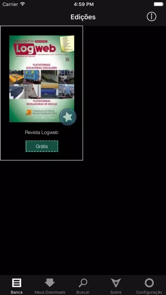 Tangkapan skrin Revista Logweb