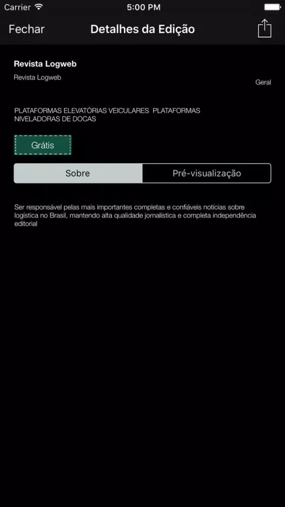 Tangkapan skrin Revista Logweb