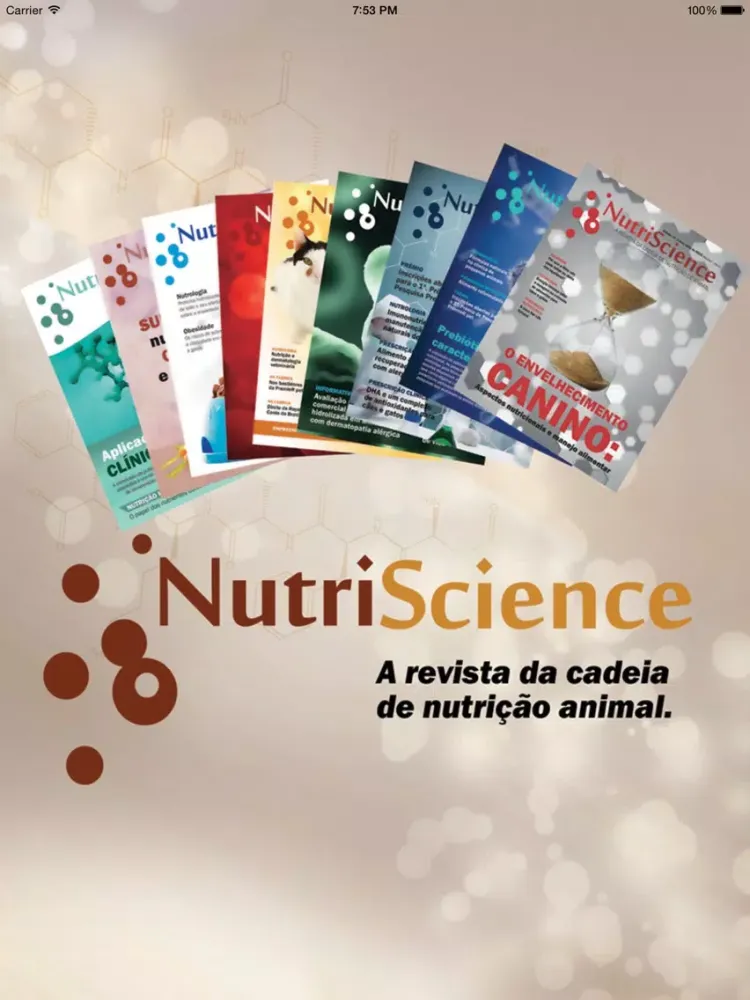 Tangkapan layar Revista NutriScience iPad 