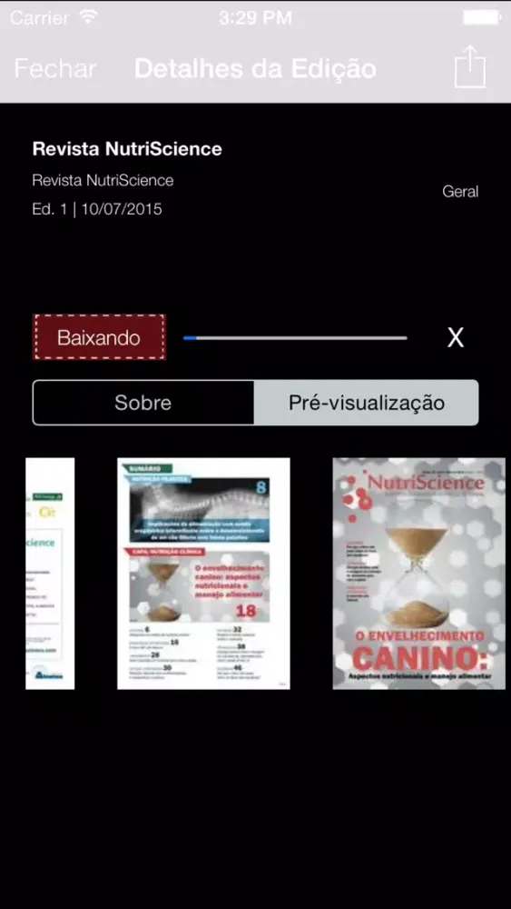 Tangkapan layar Revista NutriScience