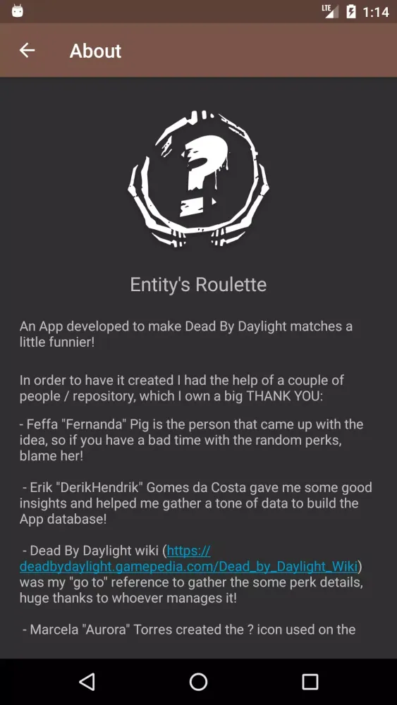 Entity's Roulette Screenshots