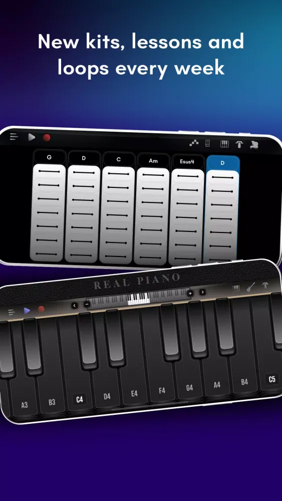 Ảnh chụp màn hình của Real Piano