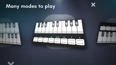 Real Piano electronic keyboard 스크린샷