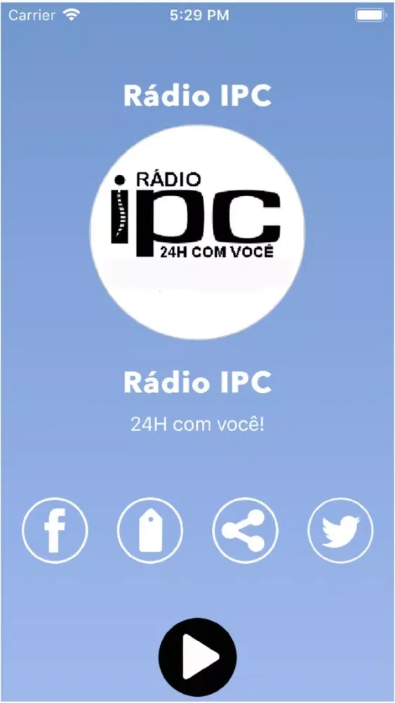 Tangkapan layar Rádio IPC