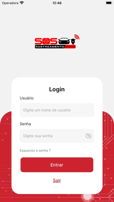 Tangkapan layar SOS Rastreamento