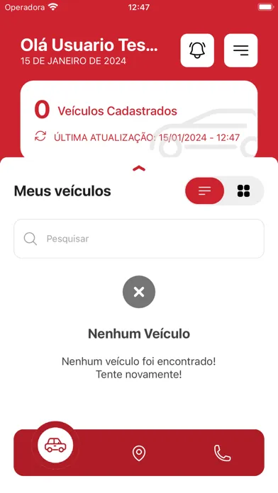 Tangkapan layar SOS Rastreamento