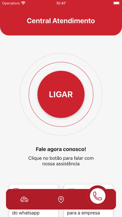 Tangkapan layar SOS Rastreamento