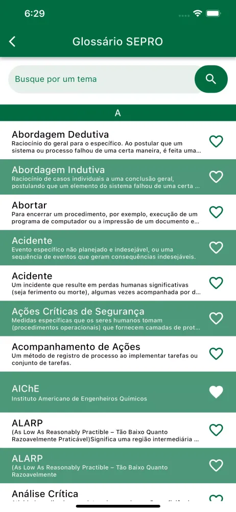 Glossário SEPRO - RSE Screenshots
